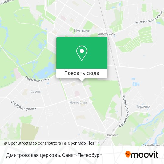 Карта Дмитровская церковь
