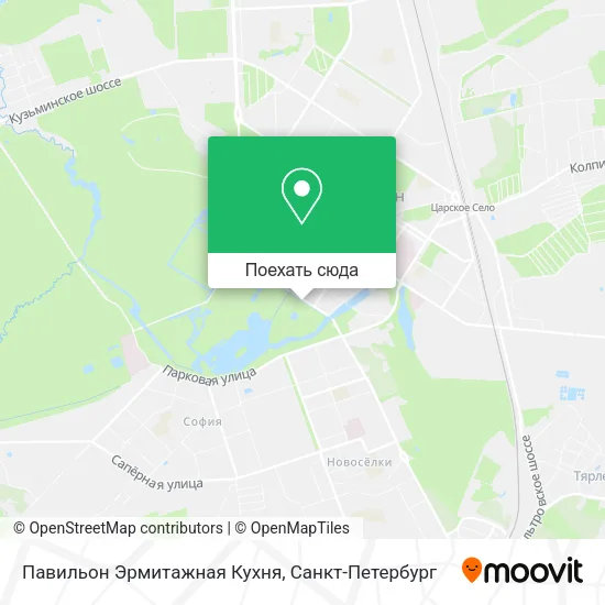 Карта Павильон Эрмитажная Кухня