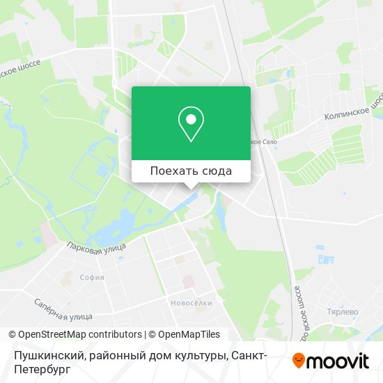 Карта Пушкинский, районный дом культуры