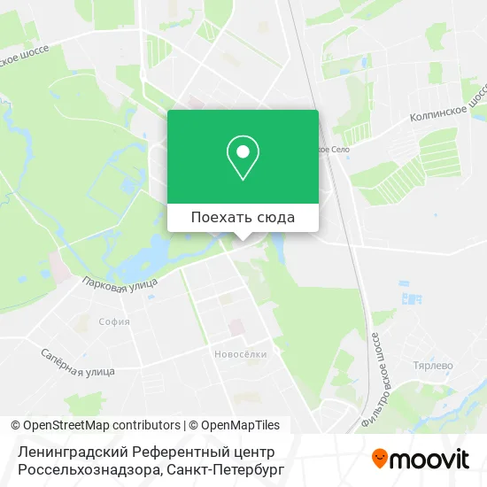 Карта Ленинградский Референтный центр Россельхознадзора