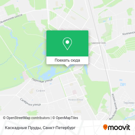 Карта Каскадные Пруды