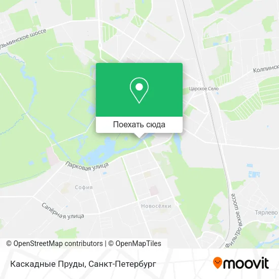 Карта Каскадные Пруды