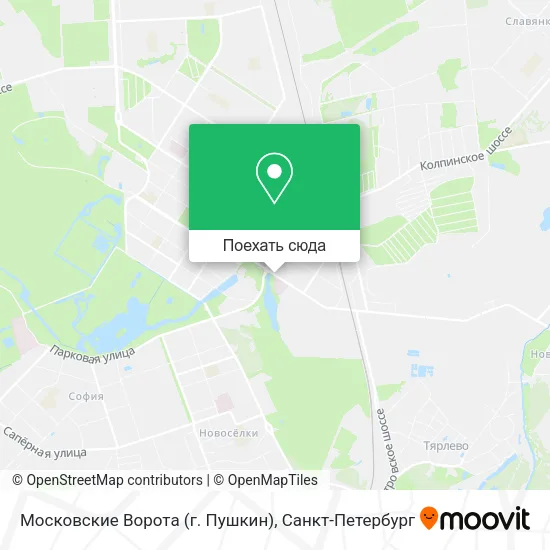 Карта Московские Ворота (г. Пушкин)