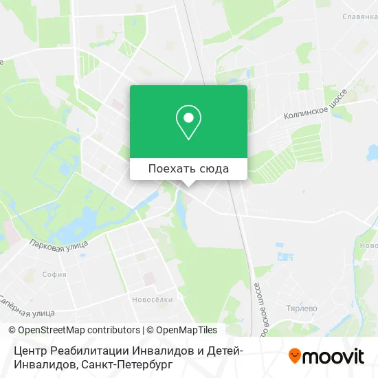 Карта Центр Реабилитации Инвалидов и Детей-Инвалидов