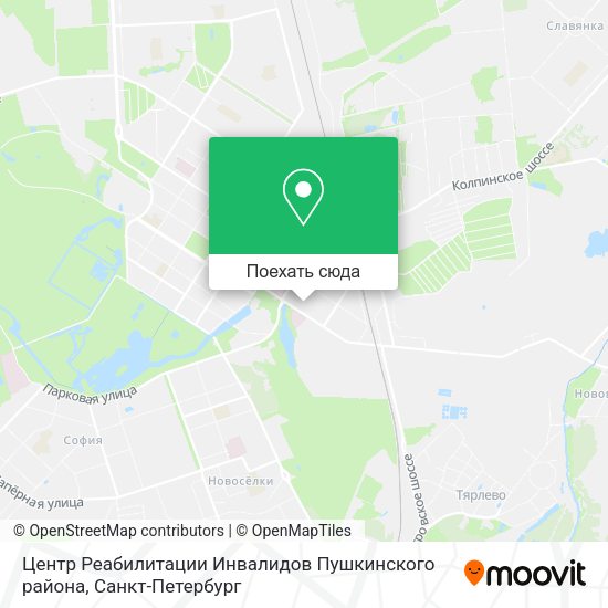 Карта Центр Реабилитации Инвалидов Пушкинского района