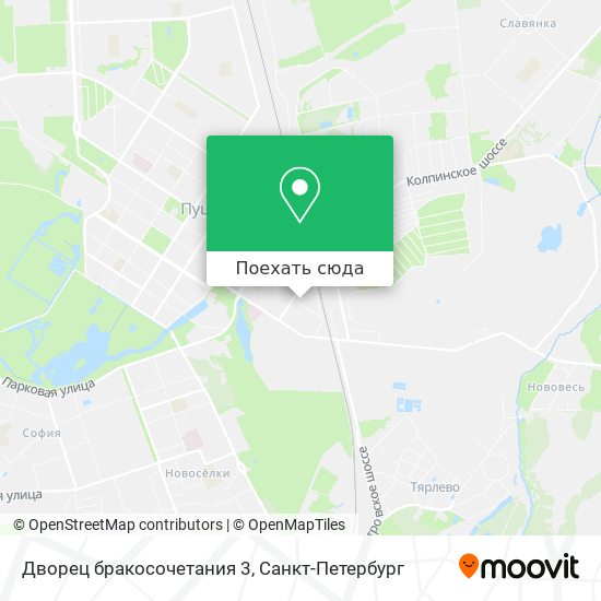 Карта Дворец бракосочетания 3