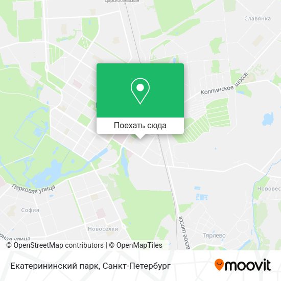 Карта Екатерининский парк