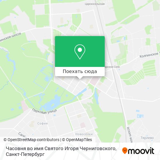 Карта Часовня во имя Святого Игоря Черниговского