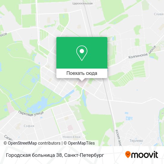 Карта Городская больница 38