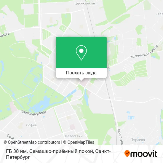 Карта ГБ 38 им. Семашко-приёмный покой