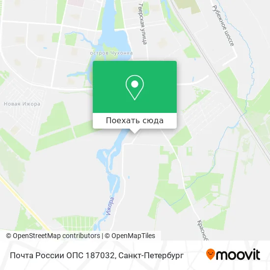 Карта Почта России ОПС 187032