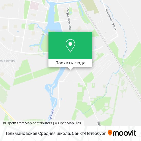 Карта Тельмановская Средняя школа