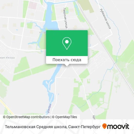 Карта Тельмановская Средняя школа