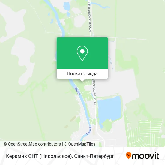Карта Керамик СНТ (Никольское)