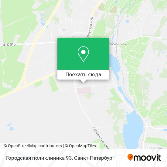 Карта Городская поликлиника 93
