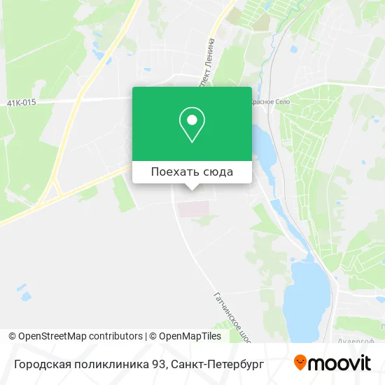 Карта Городская поликлиника 93