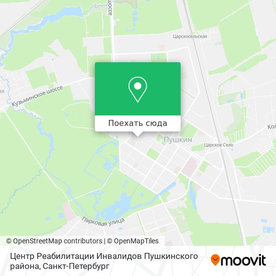 Карта Центр Реабилитации Инвалидов Пушкинского района
