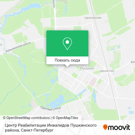 Карта Центр Реабилитации Инвалидов Пушкинского района