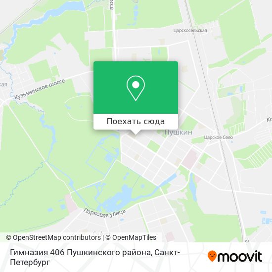 Карта Гимназия 406 Пушкинского района