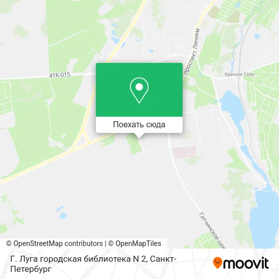 Карта Г. Луга городская библиотека N 2