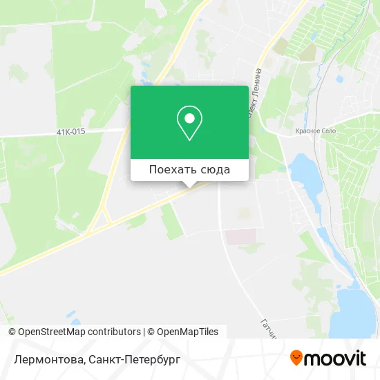 Карта Лермонтова