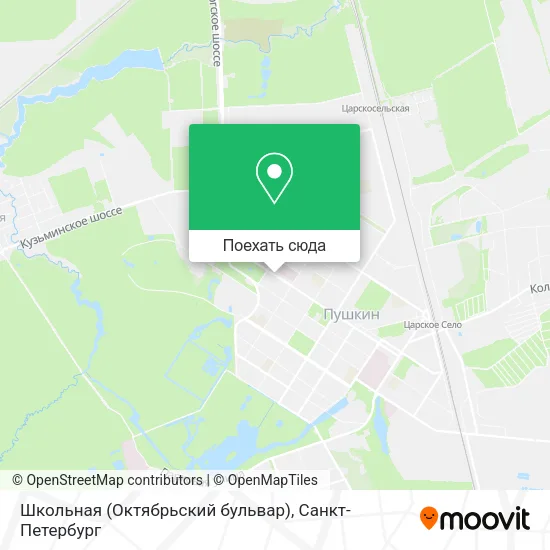 Карта Школьная (Октябрьский бульвар)