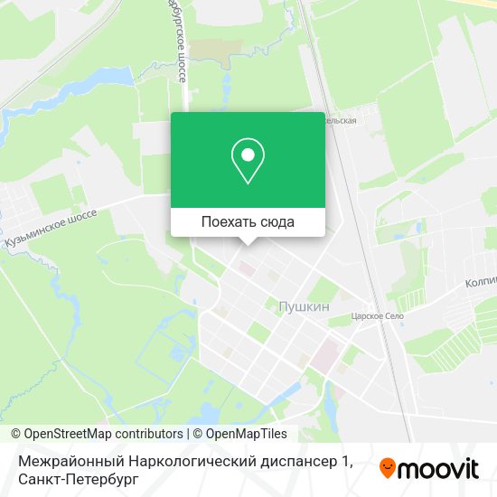 Карта Межрайонный Наркологический диспансер 1