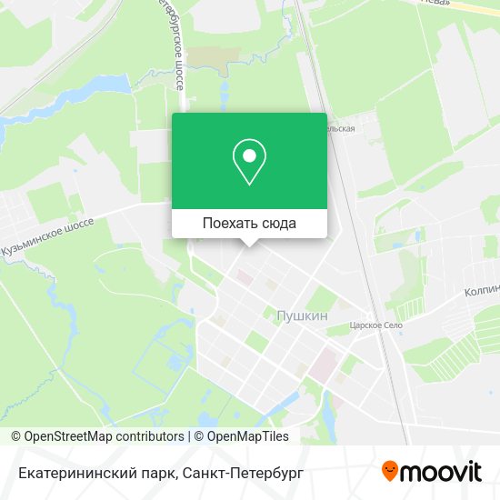 Карта Екатерининский парк
