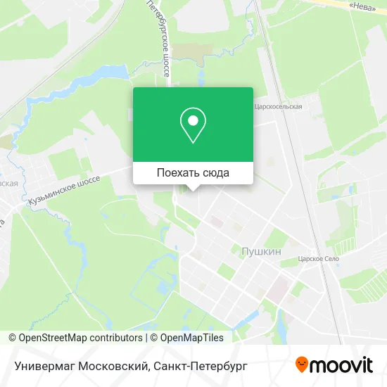 Карта Универмаг Московский