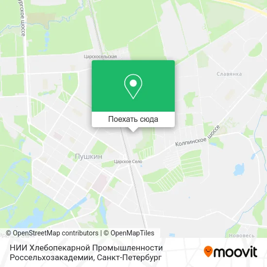 Карта НИИ Хлебопекарной Промышленности Россельхозакадемии
