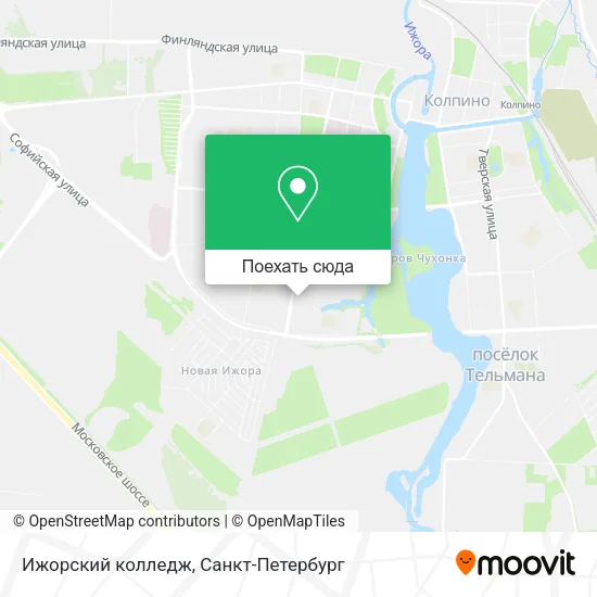 Карта Ижорский колледж