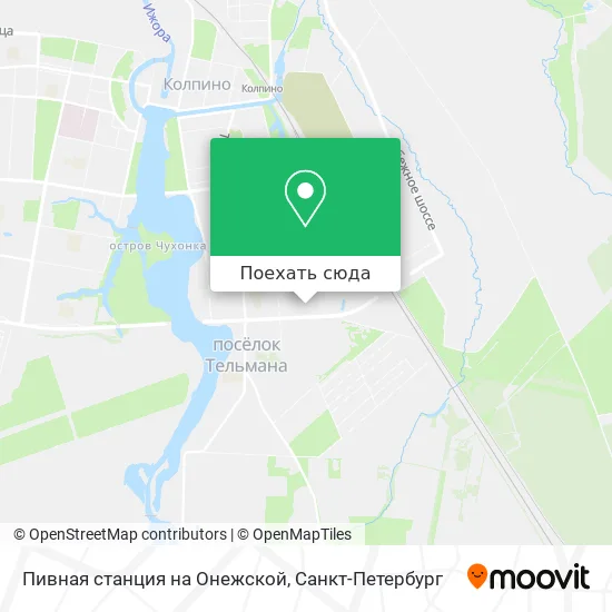 Карта Пивная станция на Онежской