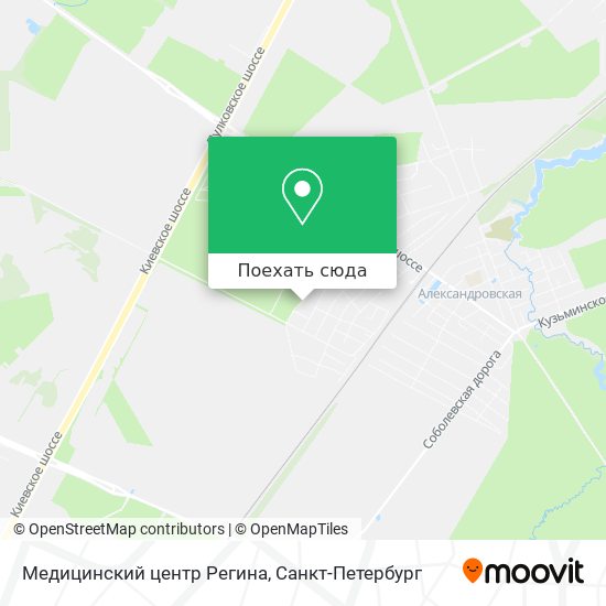 Карта Медицинский центр Регина