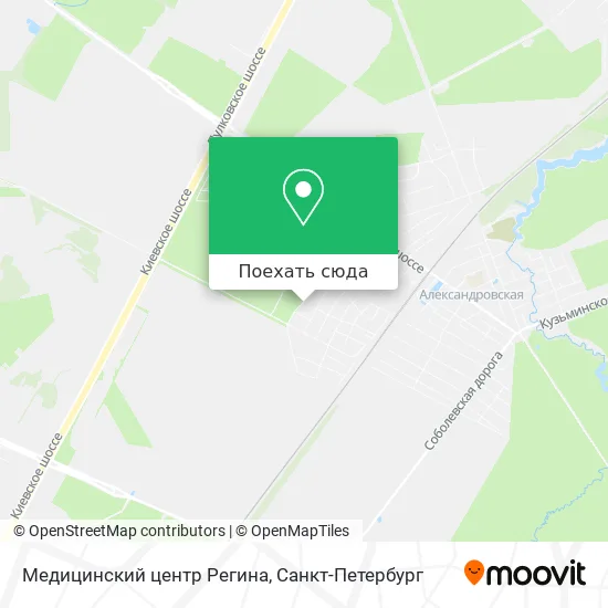 Карта Медицинский центр Регина