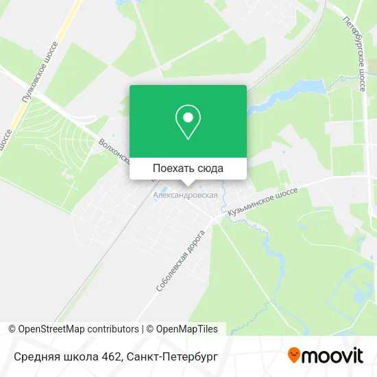 Карта Средняя школа 462