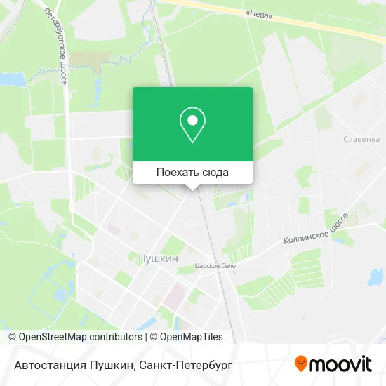 Карта Автостанция Пушкин