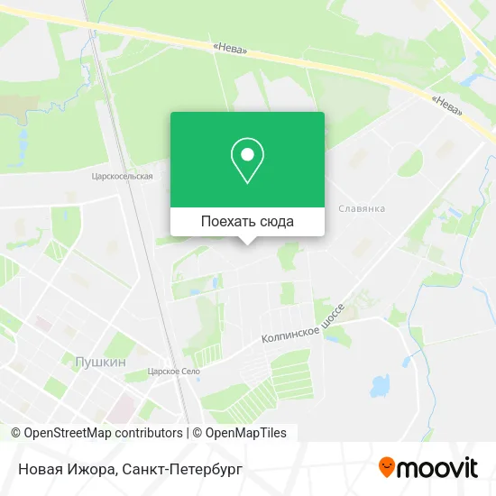 Карта Новая Ижора