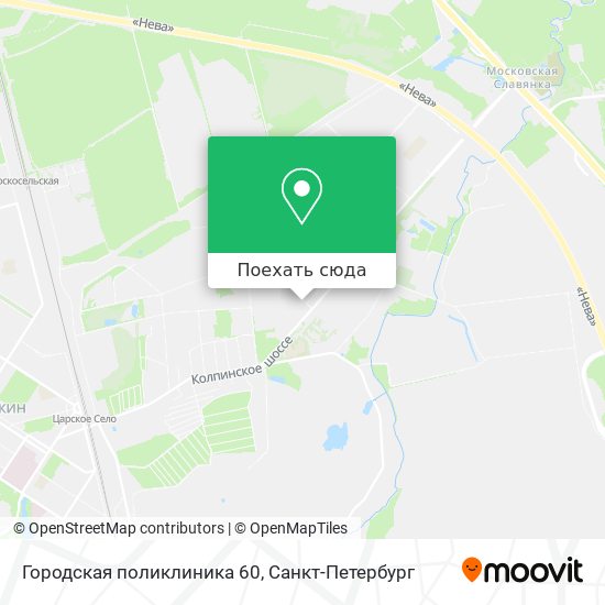Карта Городская поликлиника 60
