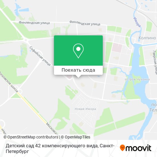 Карта Детский сад 42 компенсирующего вида