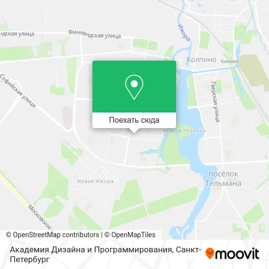 Карта Академия Дизайна и Программирования