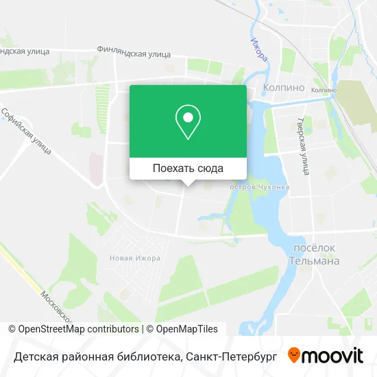 Карта Детская районная библиотека