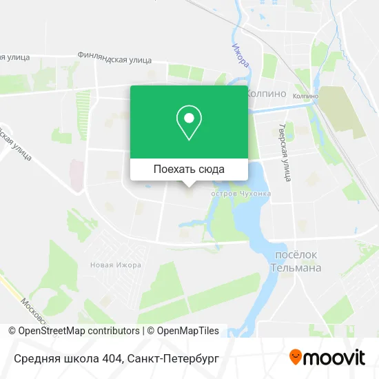 Карта Средняя школа 404