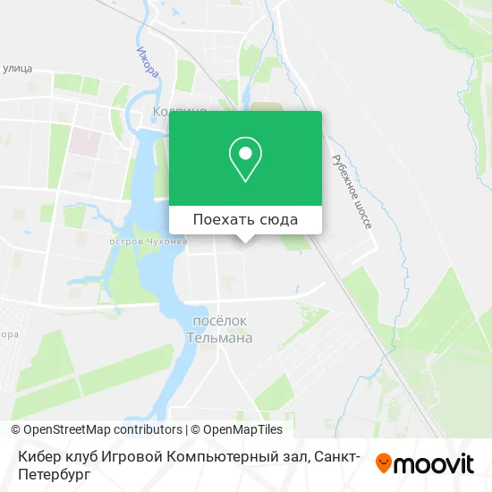 Карта Кибер клуб Игровой Компьютерный зал