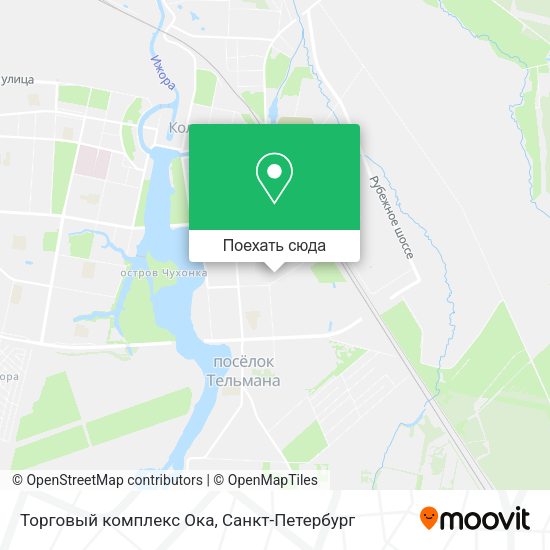 Карта Торговый комплекс Ока