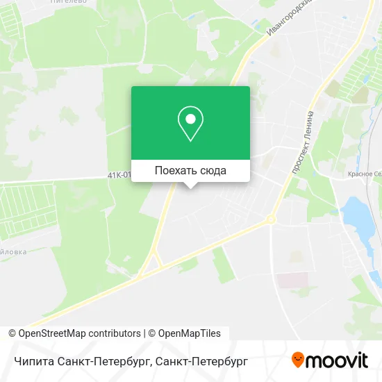 Карта Чипита Санкт-Петербург