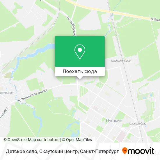 Карта Детское село, Скаутский центр
