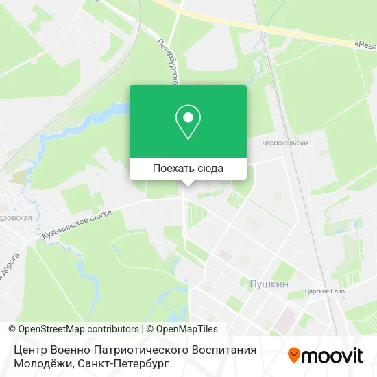 Карта Центр Военно-Патриотического Воспитания Молодёжи