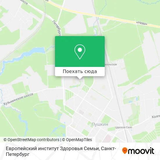 Карта Европейский институт Здоровья Семьи