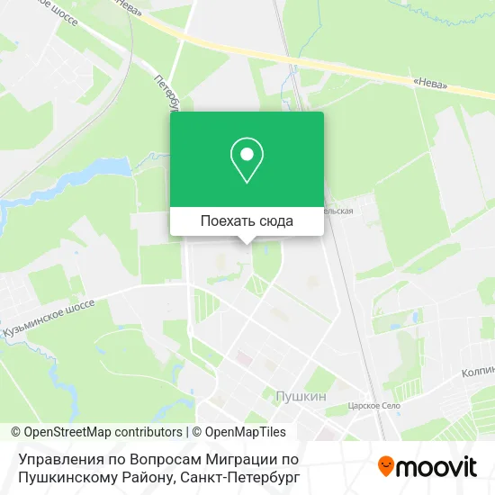 Карта Управления по Вопросам Миграции по Пушкинскому Району