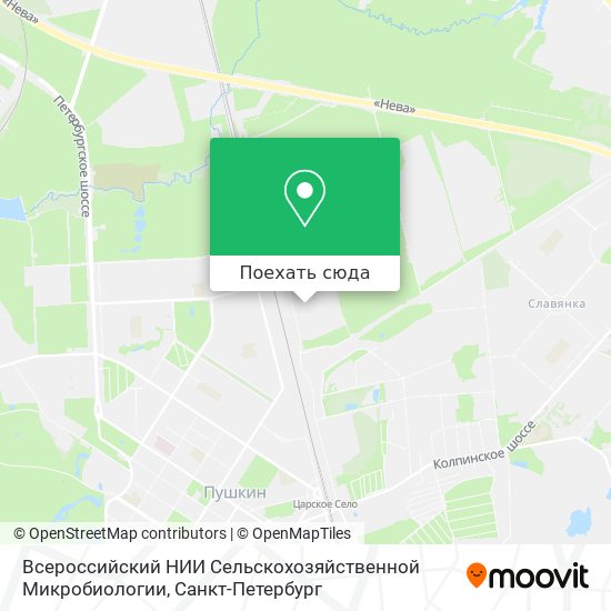 Карта Всероссийский НИИ Сельскохозяйственной Микробиологии